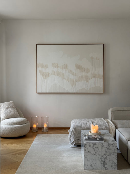 WHITE CLOUDS - LARGE